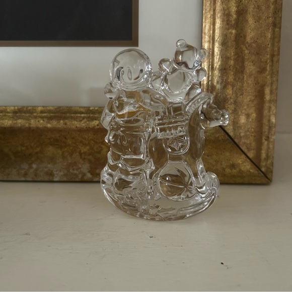 Marquis by Waterford Crystal Santa Claus is coming to town elves making the toys - Picture 5 of 11